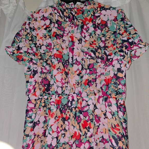 J. CREW FlCrinkle Cyrano Floral Top - Picture 11 of 12
